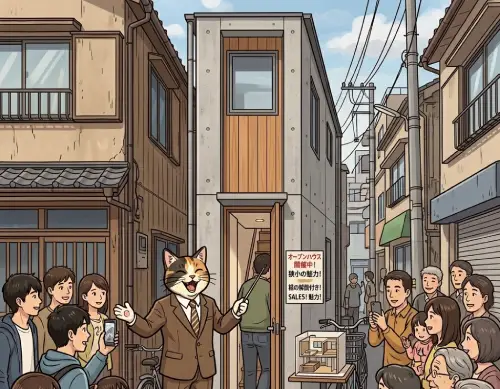 狭小住宅のオープンハウス